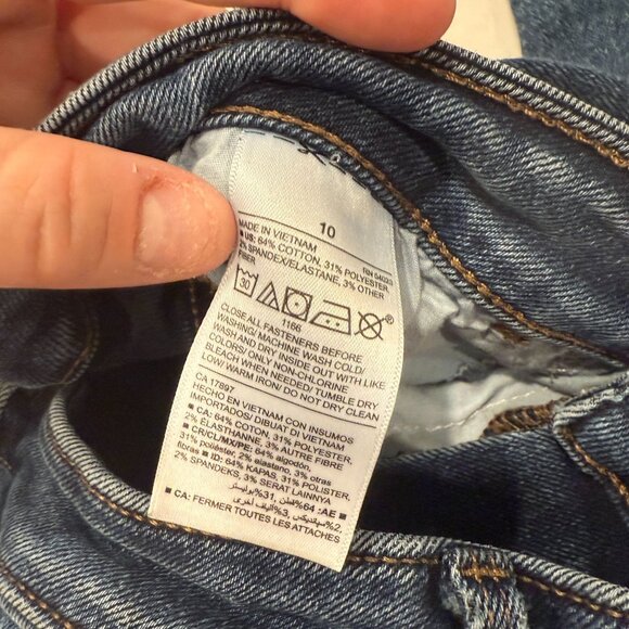 Old Navy Rockstar Super Skinny Jeans Women’s 10 Extra High Rise Blue Denim - Picture 3 of 6